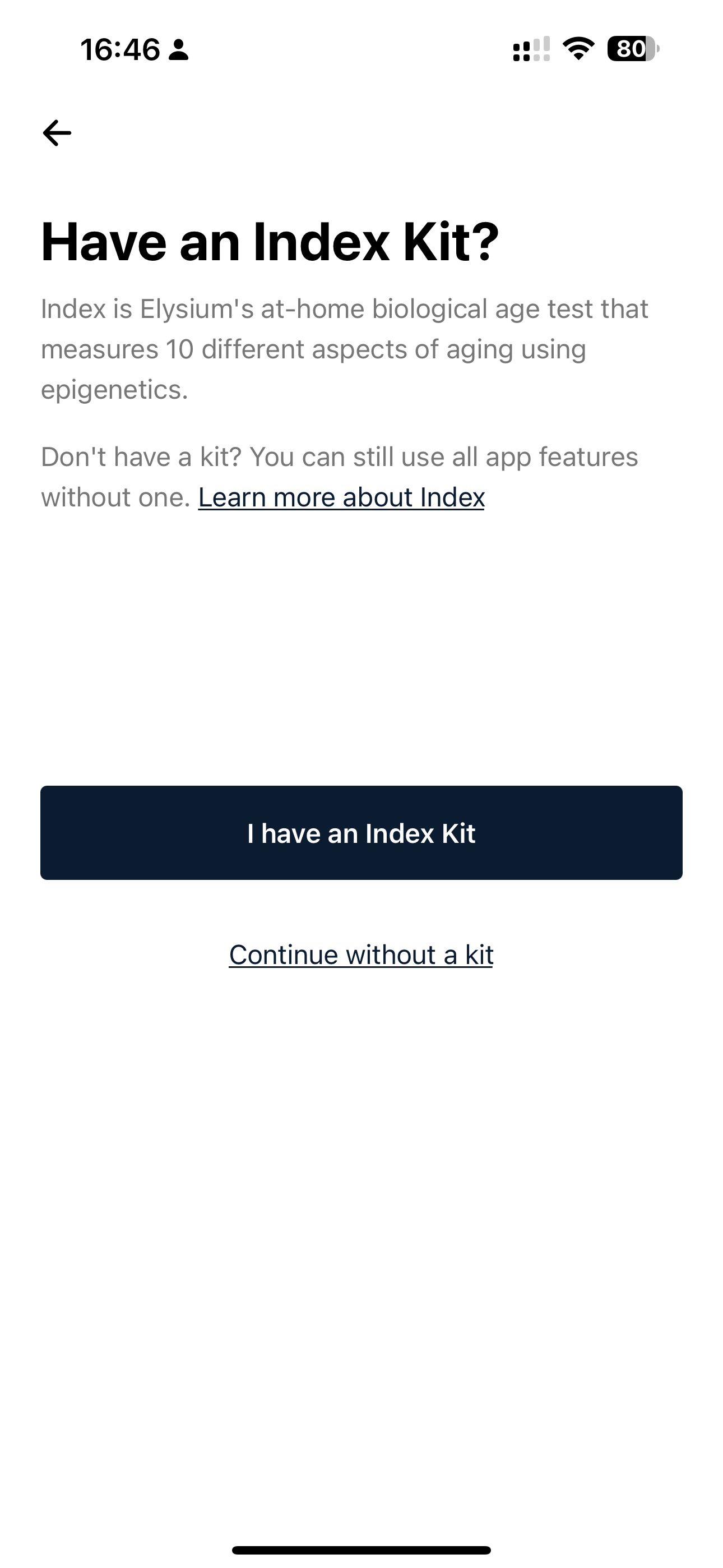 Index Kit Registration